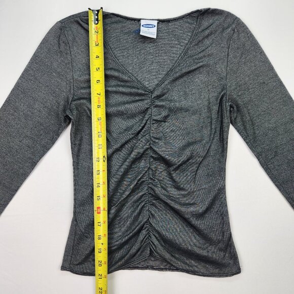 Bundle of 3 Old Navy Women's Long Sleeve Shirts Size M Cropped Casual LIke New - Picture 9 of 16